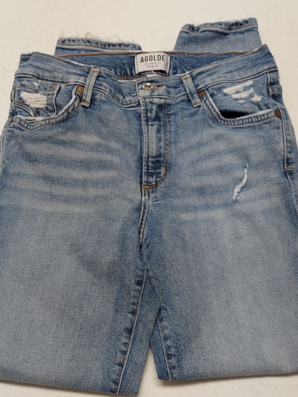 AGOLDE Sophie Crop Jeans Sz 26 Vertigo wash